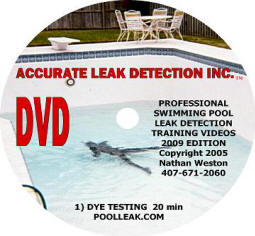 Swimming pool leak detection training manual dvd