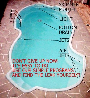 Swimming pool leak