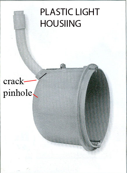 plastic light housing
